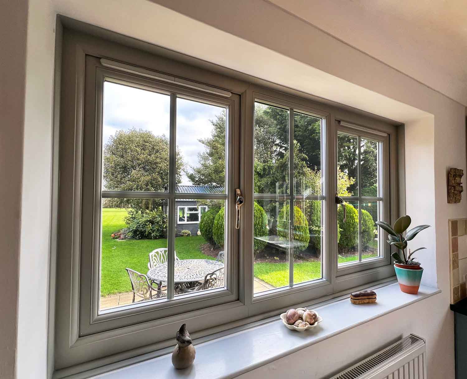 Sage Green Casement Windows - Jackson Windows